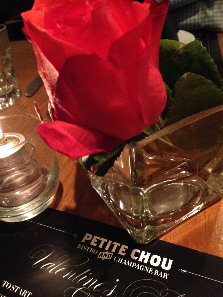 Dinner at Petite Chou, which went above and beyond in making Charlotte's Valentine's Day special!
