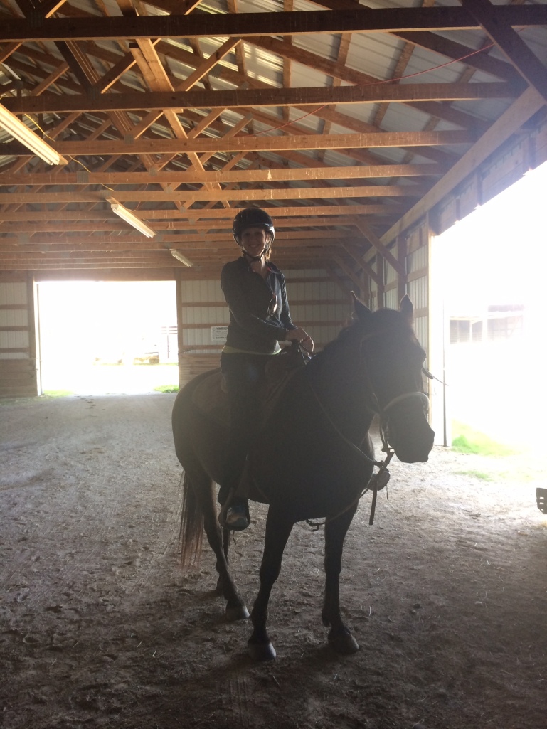 Horseback riding at Big Red Barn Stables.